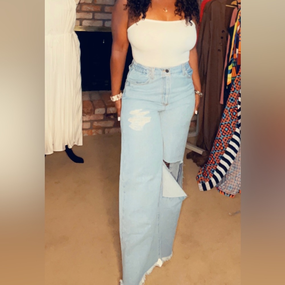 GJG denim wide leg jeans